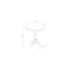 Set da tavolo altezza bancone - Set tavolo e sgabelli da bar per cucina - Design moderno 5 pezzi