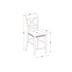 Set da tavolo altezza bancone - Set tavolo e sgabelli da bar per cucina - Design moderno 5 pezzi