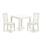Square Table Set 3-Piece Dining Set - Modern Bistro Table & Chairs