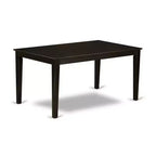 HomeStock tavolo da pranzo rettangolare a 5 pezzi con finitura cappuccino in legno massello con 4 sedie