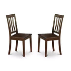 Set da pranzo 6 pezzi - Tavolo rettangolare e 4 sedie con panca - Finitura Cappuccino - Tavolo 54/66