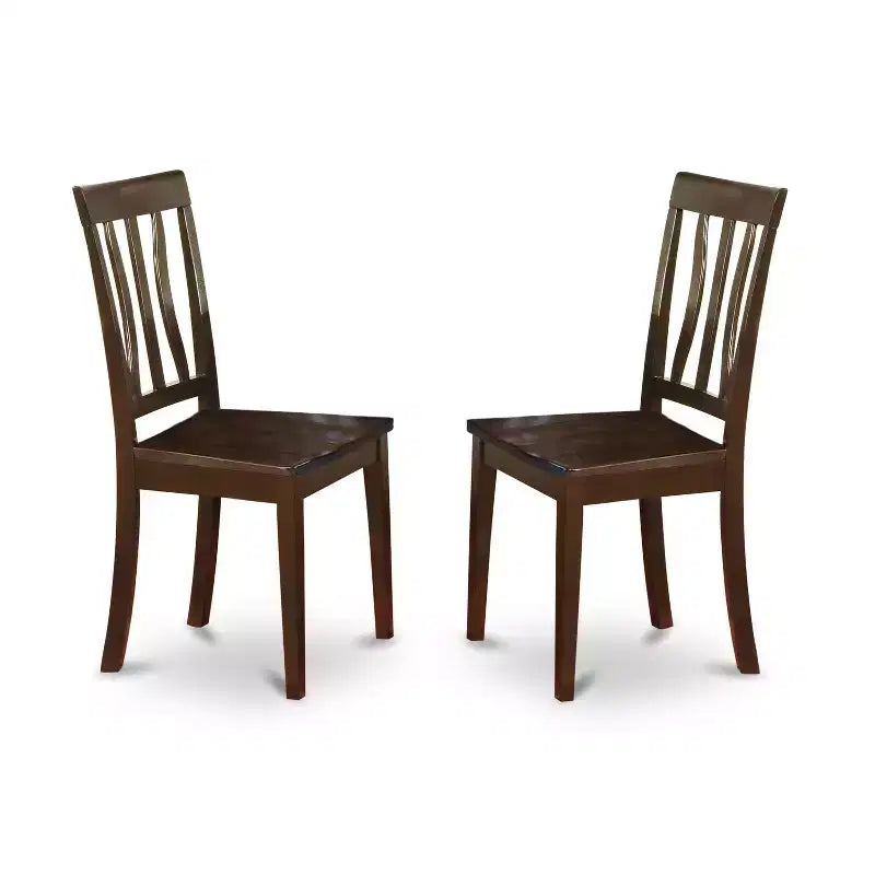 Set da pranzo 6 pezzi - Tavolo rettangolare e 4 sedie con panca - Finitura Cappuccino - Tavolo 54/66
