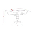 Set da pranzo toscano 5 pezzi - Tavolo ovale e 4 sedie - Finitura ciliegio nero - Set tavolo da cucina