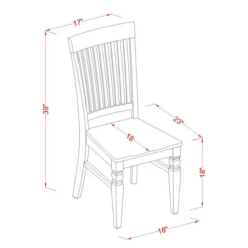Set da pranzo toscano 5 pezzi - Tavolo ovale e 4 sedie - Finitura ciliegio nero - Set tavolo da cucina