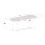 HomeStock Tavolo da Pranzo con Piano in Legno Massello Finitura Rovere Naturale 9 Pezzi con 8 Sedie