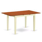 Moderno set da pranzo da cucina di 3 pezzi con 2 sedie - Tavolo e sedie da pranzo bianchi in lino