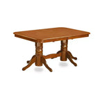 Set da cucina rustico - Set tavolo e sedie da 7 pezzi - Tavolo rettangolare 40x78 pollici