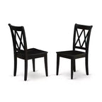 Set da pranzo vittoriano - Tavolo rotondo e 2 sedie a 3 pezzi - 106 cm - Stile rustico vintage