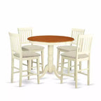 Glam Counter Height Dining Set - 5 Piece Modern Kitchen Table & Chairs