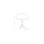 Set da pranzo Glam ad altezza bancone - Tavolo e sedie moderni da cucina a 5 pezzi