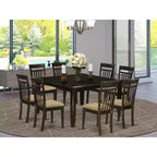Set da pranzo Boho con 8 sedie - Set tavolo da cucina - Stile rustico moderno