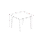 Set da pranzo ad altezza bancone - Tavolo da pub e sgabelli - Design moderno - Legno asiatico - Finitura marrone