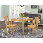 Set Tavolo da Pranzo - Tavolo da Cucina con 4 Sedie - Costruzione in Legno Massello - Stile Vittoriano - Design Elegante