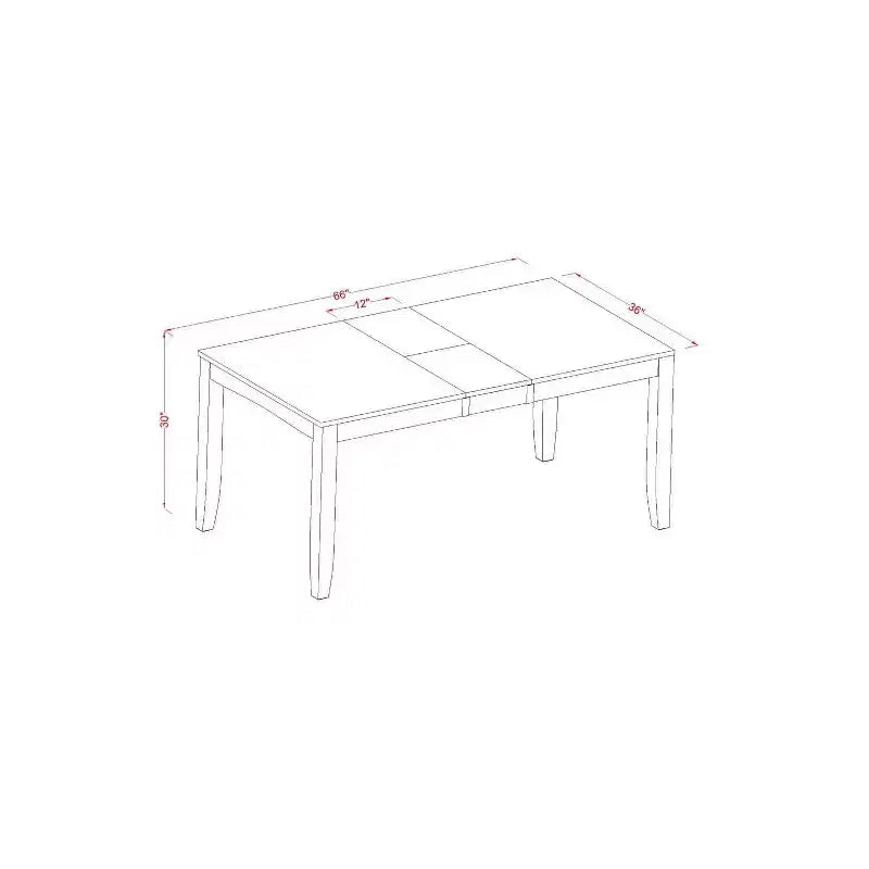 Set tavolo da pranzo 7 pezzi - Tavolo rettangolare allungabile e sedie - Arredamento moderno per cucina e sala da pranzo