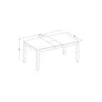Set tavolo da pranzo 7 pezzi - Tavolo rettangolare allungabile e sedie - Arredamento moderno per cucina e sala da pranzo