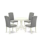 Southwestern Dining Set - 5 Piece Table & Chair Set - Antique Style - 36 Inch Round Table