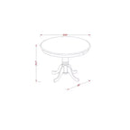 Set da pranzo stile Southwestern - Set tavolo e sedie da 5 pezzi - Stile antico - Tavolo rotondo da 36 pollici