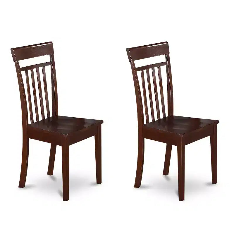 HomeStock Tavolo da Pranzo Rettangolare a 6 Pezzi con Piano in Legno Massello Finitura Cappuccino con 1 Panca, 4 Sedie