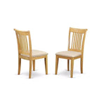 Set da Cucina Tavolo e 2 Sedie - Tavolo Rotondo con 2 Sedie Laterali - Finitura Rovere