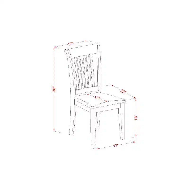 Set Tavolo da Pranzo Rustico - Tavolo da Cucina Piccolo e Sedie - Stile Modern Farmhouse