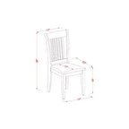 Set Tavolo da Pranzo Rustico - Tavolo da Cucina Piccolo e Sedie - Stile Modern Farmhouse