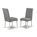 Set da pranzo 7 pezzi Tavolo ovale con prolunga e 6 sedie - Set tavolo da cucina stile cottage