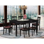 Set da pranzo stile Southwestern - Tavolo e sedie - Set dinette da 7 pezzi - Stile rustico moderno