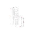 Set tavolo da pranzo retrò - 2 sedie in legno - Tavolo da cucina per piccoli spazi - Revival