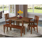 Set da pranzo di lusso - Tavolo da pranzo piccolo con sedie e panca - Arredamento moderno per sala da pranzo
