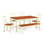 Rustic Dining Table Set - Solid Wood Table & Chairs for Kitchen or Dining Room