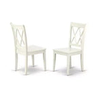 Set da pranzo antico - Tavolo rettangolare e sedie 5 pezzi - Design a doppia "X" sullo schienale - Comfort e stile