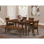 Set da pranzo rustico - Tavolo con prolunga e sedie - Set tavolo da cucina in stile rustico