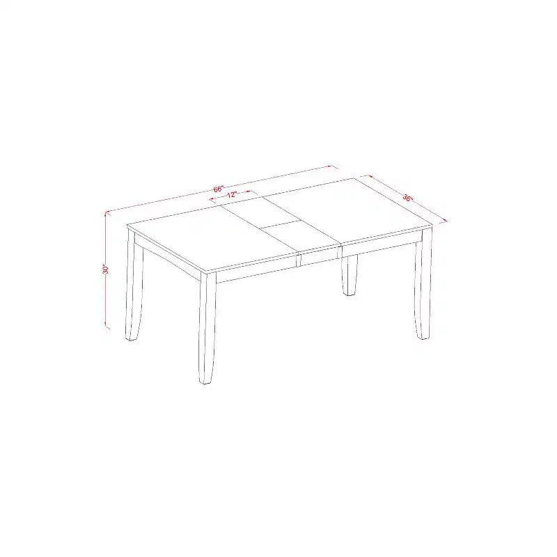 Set da pranzo rustico - Tavolo con prolunga e sedie - Set tavolo da cucina in stile rustico