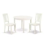Round Dining Set 3pc - 42 Inch Table & 2 Chairs - Baroque Style Furniture
