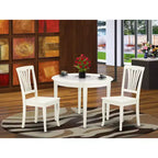 Set pranzo rotondo 3 pz - Tavolo 107 cm e 2 sedie - Mobili in stile barocco