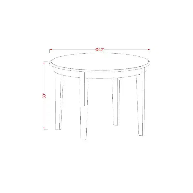 Set pranzo rotondo 3 pz - Tavolo 107 cm e 2 sedie - Mobili in stile barocco