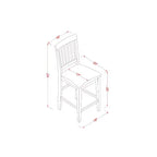 Set tavolo alto da 3 pezzi - Tavolo da pranzo quadrato moderno e sgabelli