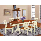 Set Pranzo Rinascimento 7pz Tavolo Rettangolare & 6 Sedie - Tavolo 152x198 cm con Prolunga