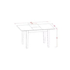 Set da pranzo 6 pezzi - Tavolo da pranzo rettangolare con sedie - Set tavolo da cucina moderno per 4 persone - Elegante arredamento per la casa