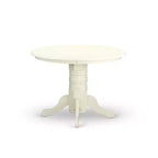 HomeStock 3-Piece Square Linen White Finish Solid Wood Top Dining Table with 2 Chairs