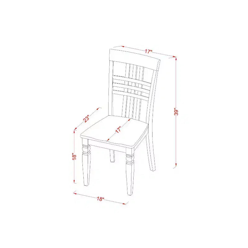 Set pranzo HomeStock da 3 pezzi con tavolo quadrato in legno massello finitura lino bianco e 2 sedie