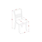 Set da pranzo moderno - Tavolo e sedie 3 pezzi - Tavolo ovale con prolunga a farfalla - Finitura Cappuccino