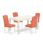 Dining Room Set Pink Flamingo 5pc Table & Chairs Art Nouveau Design 60