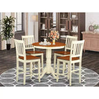 Set da pranzo ad altezza bancone - Tavolo e sedie da 5 pezzi - Set da cucina moderno