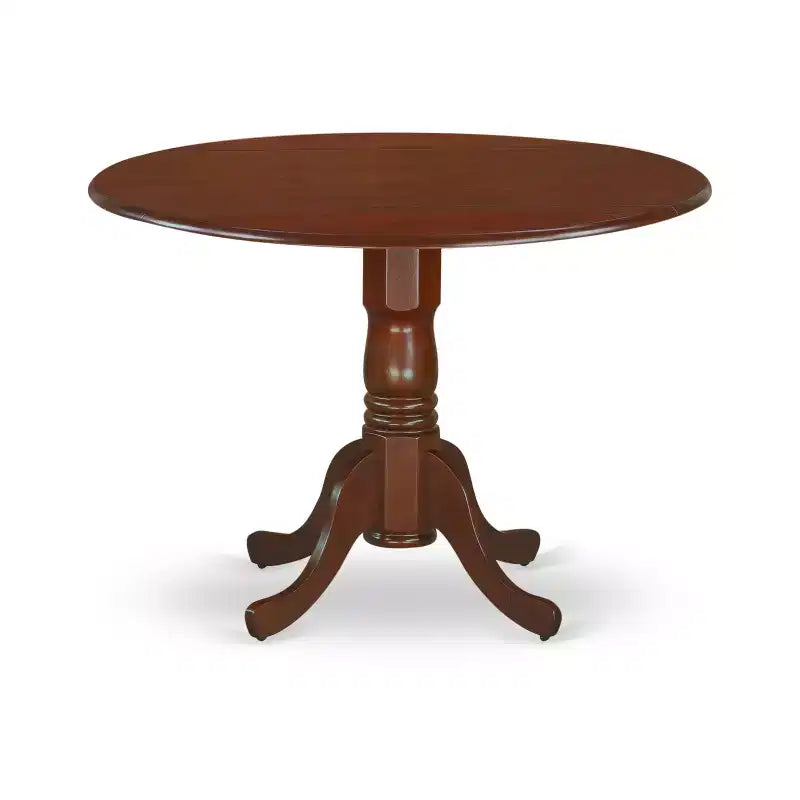 Round Drop Leaf Dining Table Set - Kitchen Nook Table & Chairs - Small Dining Set