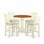 Counter Height Dining Set - 5 Piece Table & Chairs - Modern Kitchen Set