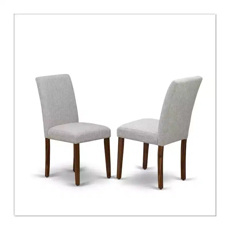 Tavolo da pranzo HomeStock in 7 pezzi con piano in legno massello finitura rovere naturale e 6 sedie Parson