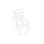 Set Tavolo da Pranzo Rotondo a Piedistallo - 3 Pezzi con Sedie da Cucina - 36 Pollici Finitura Mogano - Zona Pranzo per Spazi Ristretti
