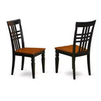 Set tavolo rotondo da cucina con sedie - Set sala da pranzo 5 pezzi - Finitura lino bianco