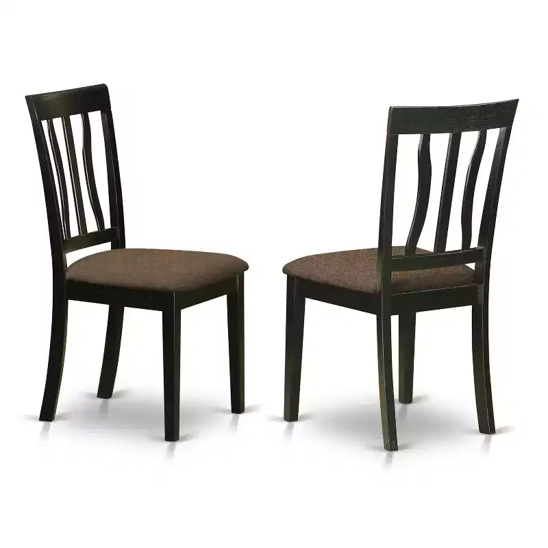 Set da pranzo 5 pezzi: tavolo e sedie - Tavolo rotondo con base centrale e sedute rivestite in lino